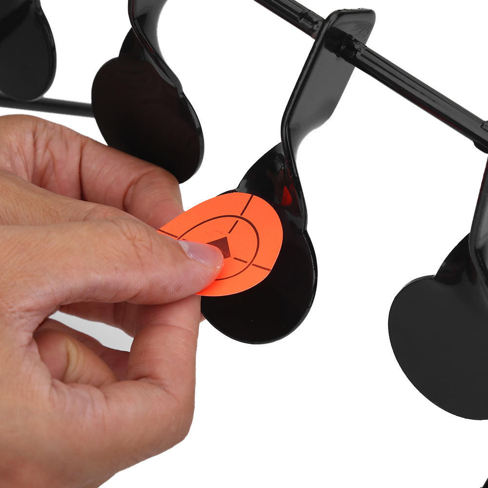 Вращающаяся вращающаяся стрельба из горячего металла по 5 мишеням с наклейками для пневматического ружья