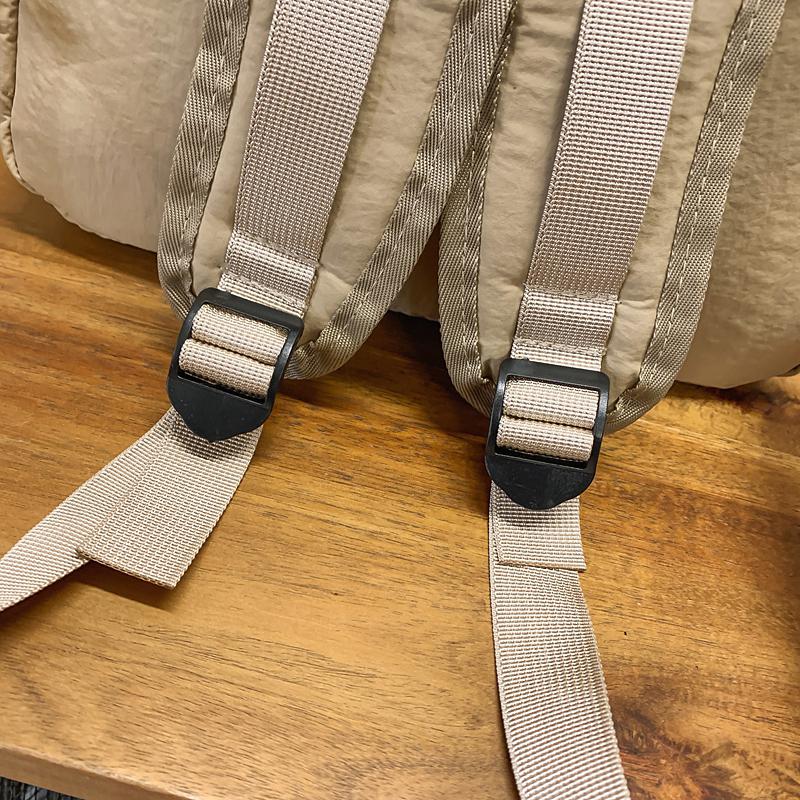 Однотонный плиссированный рюкзак для мужчин, легкий дорожный рюкзак, женская школьная сумка