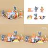 Jerry Tom And Cartoon Pvc Model With Hamburger Friesfor Design For Fans Anime