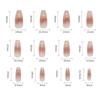 Artificial Nails Full Cover False Nails Checkerboard Fake Nails Nail Decorations Blush Fake Nails