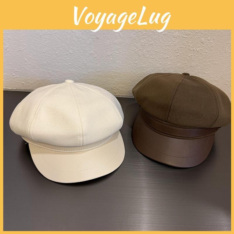 Solid Trendy Color Woolen Hats Curved Brim Autumn Winter Street Cao Fashion