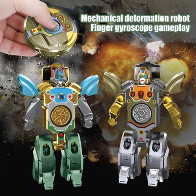 Transforming Robot Spinner Toy Stress Anxiety Relief Deformable Robot Spinning Toy Kids
