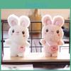 Cute Plush Rabbit Keychain Fluffy And Adorable Stuffed Animal For Backpacks