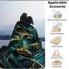 1Pc Abstract Fractal Blanket Soft And Comfortable Casual Warm Camping Travel Christmas Halloween Xmas Gift M92850