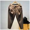 American Retro Spring Autumn Men's New Spliced Elasticized Pocket Fashion Solid Loose Minimalist Casual Harem Pants