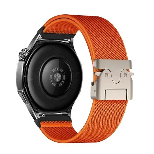 Нейлоновый ремешок 20 мм для Samsung Galaxy Watch 7 6 5 4 40 мм 44 мм 6Classic 47 мм Эластичный ремешок 22 мм для Huawei Watch GT5 3 4Pro Браслет