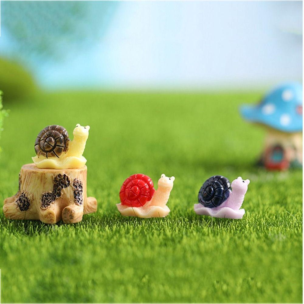Микропейзаж Суккулентная фигурка улитки Миниатюрная фигурка Животное Кукла Суккулентное растение Орнамент