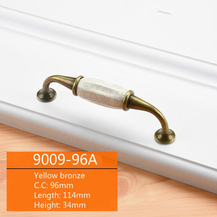 Шкаф Керамическая черная белая ручка Европейская алюминиевая ручка для двери шкафа Ящик Современная минималистская ручка Мебельная фурнитура