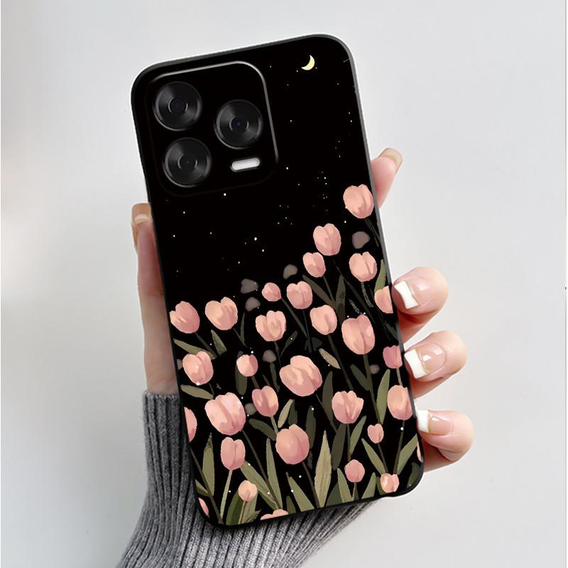 Printing Case For ZTE Blade V70 Vita Fundas For ZTE Nubia V70 Design Capa Soft Silicone Black Shell Cover Cute Flower Case Coque