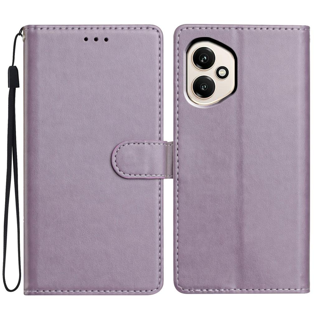 Для Honor 400 5G (Глобальный) Кожаный чехол-кошелек-подставка для телефона с удобным ремешком