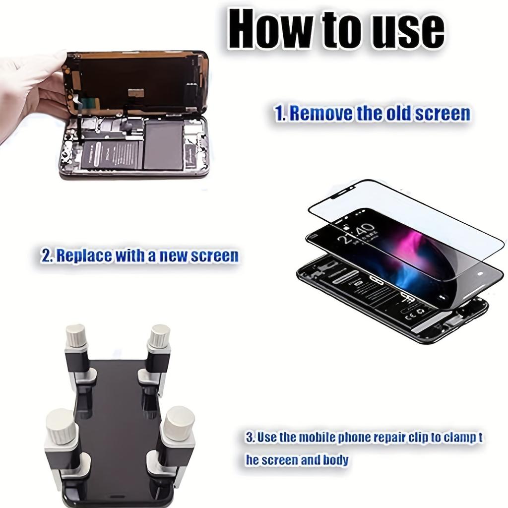 Приспособление для ремонта мобильного телефона, регулируемый инструмент для ремонта экрана мобильного телефона, приспособление для фиксации зажима для крепления экрана, для iPad, компьютера