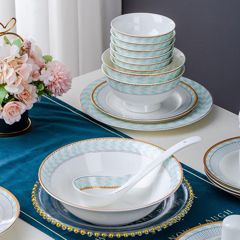 Ruhan Jingdezhen Blue Glaze Ceramic Dinnerware Set