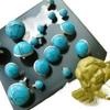 Бирюзовые Заклепки-Шпильки с Колпачками для DIY Проектов Одежды и Аксессуаров