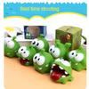 1 Pcs Kawaii Cut Rope Big Eyed Frog Doll Plaything Plush Animal Pinch  Vocalization Pvc Green Bean Frog Children'S Toys Christmas Present