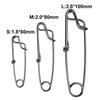 5 шт. Застежка-карабин из нержавеющей стали для ловли тунца, краба, креветки