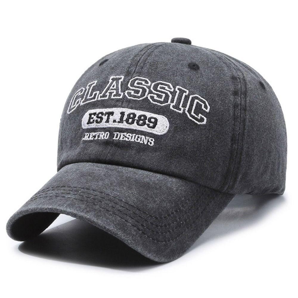 Visor Peaked Cap Classic EST.1889 Sunscreen Hats Fashion Casquette For Man Women