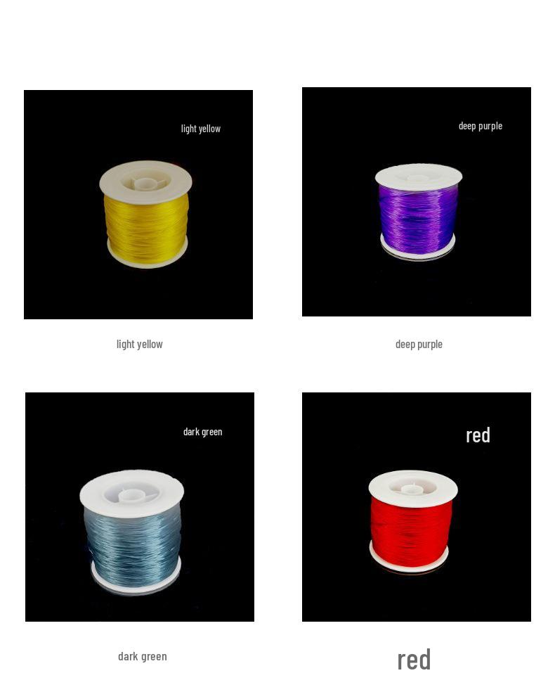 Эластичный шнур для бисера с кристаллами: Высококачественная, износостойкая спандекс-леска для изготовления украшений ручной работы