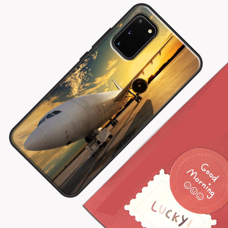 Чехол для телефона "Самолет, летящий в закат" для Samsung Galaxy S26 S25 Ultra S20 S21 S22 S23 S24 S10 Plus S25 FE Защитный корпус