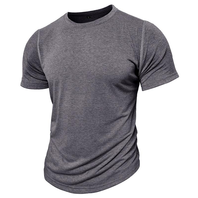 Fashion Men's Collision Round Neck Short-sleeved T-shirt Loose Versatile Tops Trend Casual Body Shirt