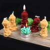 3D Little Buddha Candle Silicone Mold Handmade Buddha Aromatherapy Soap Resin Mold Church Candle Decoration Production Supplies