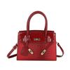 Crocodile Print Platinum Bag Women's 2023 Autumn European and American New Handbag High-end Fashion Large-capacity Women's Bag Bags