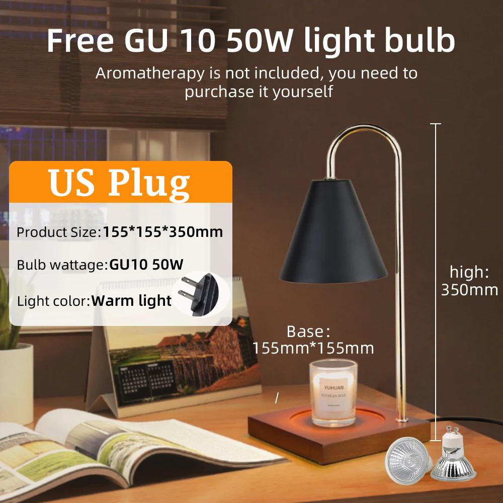 Лампы с подогревом свечей и лампочкой с регулируемой яркостью, настольный светильник, атмосфера, настольная прикроватная лампа для спальни, домашний декор, освещение для женщин и девочек, подарки