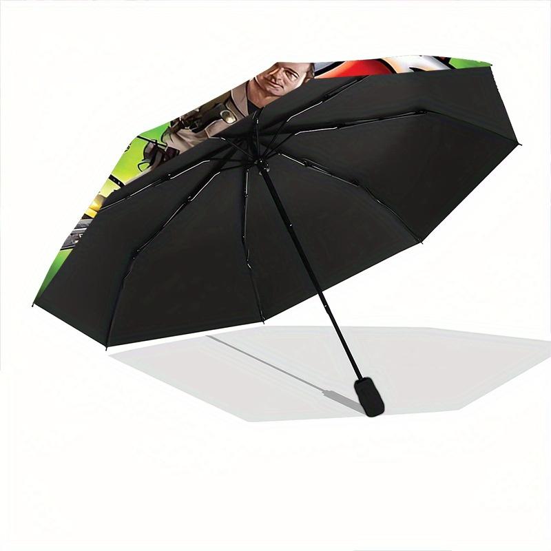 Ghostbusters Automatic Opening and Closing Umbrella - Suitable for Various Occasions, Outdoor Activities, Lightweight and Durable Automatic