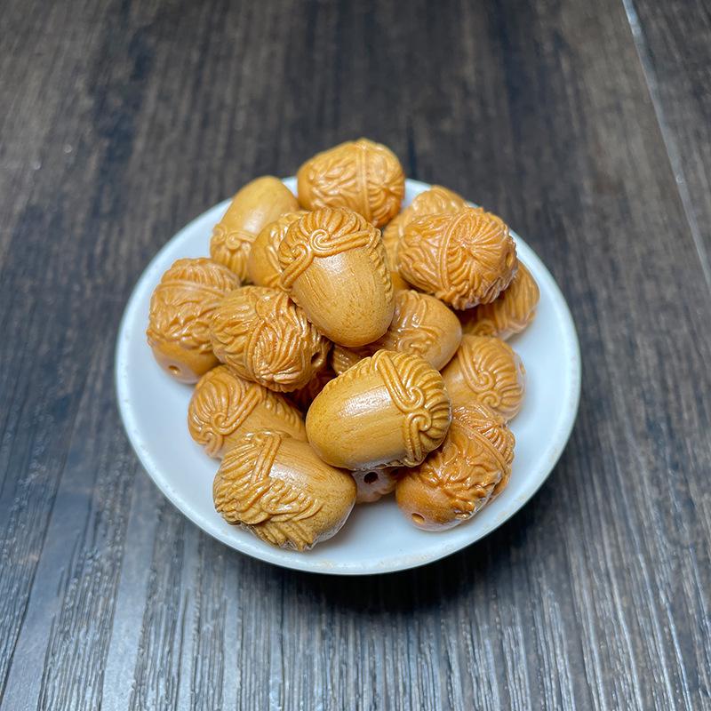Xinshan Carved Sandalwood Beads and Phone Pendant Accessories