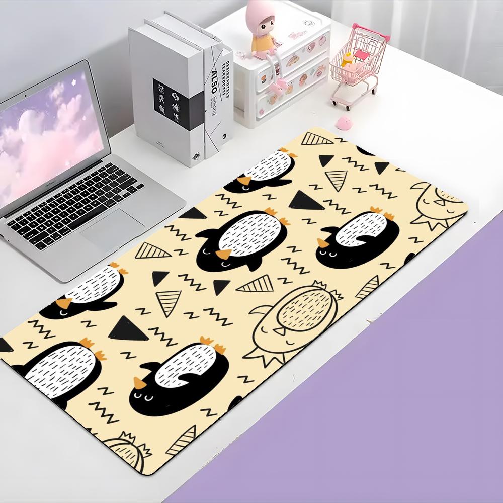 Animal Cute Ppenguin Mouse Pad Large Gaming Mousepad With Thick Stitched Edge Nonslip Desk Mat