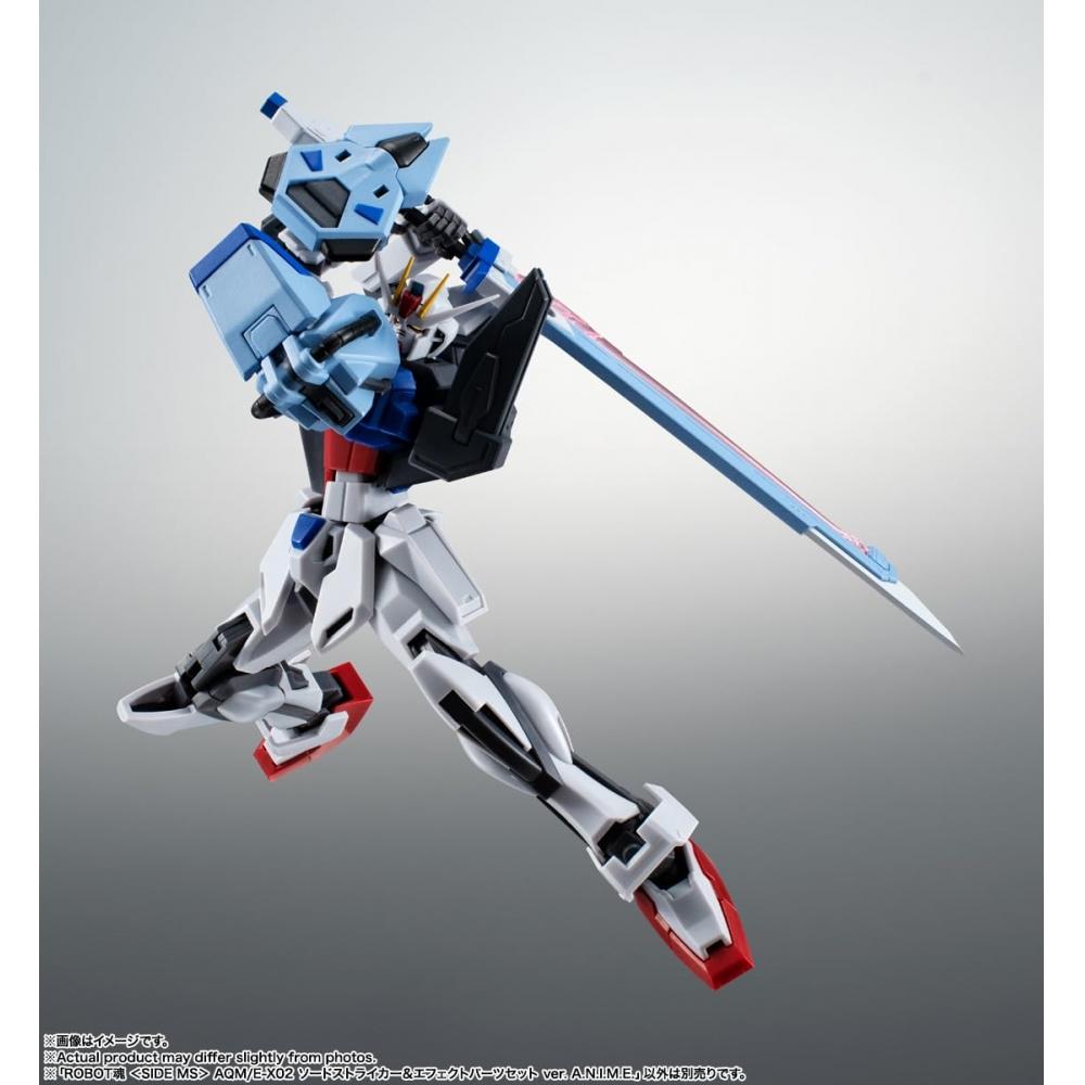 TAMASHII NATIONS ROBOT Spirits Мобильный доспех Gundam SEED AQME-X02 Sword Striker и Набор деталей эффектов вер.. АНИМЕ. приблизительно. 165мм АБС&ПВХ Окрашенный Подвижный