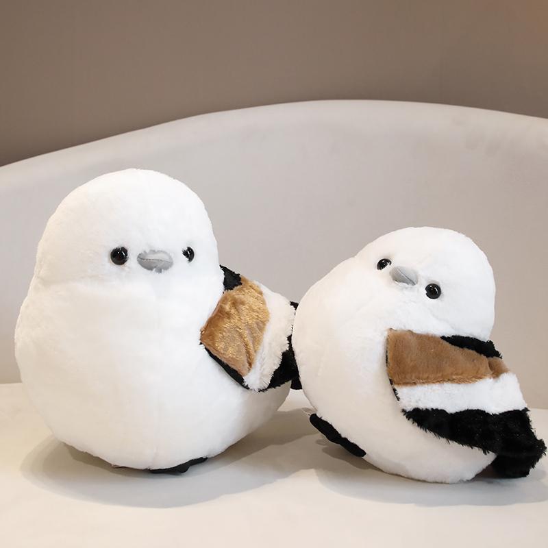 25-32cm Lovely Sparrow Plush Toy Stuffed Animal Bird Soft Doll Titmouse Cute Fashion Gifts for Elementary Student Kid Room Decor