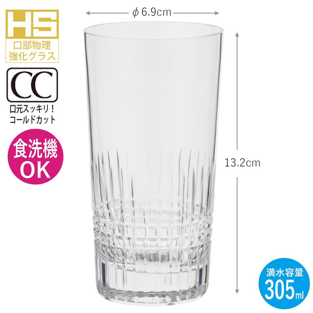 Toyo Sasaki Glass Стакан Тумблер Хрустальный 10 Тумблер 305 мл Сделано в Японии Можно мыть в посудомоечной машине Стеклянный стакан Пивной стакан Стакан для хайбола Стакан для сауэра Стекло