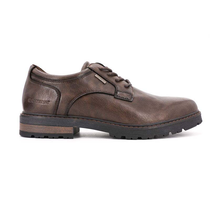 Men's Grained Leather-effect Lace-up Derbies ROMIKA