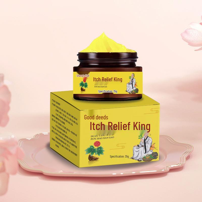 Крем от зуда Hong Kong Da Yao Fang - Травяное здоровье кожи, стеклянная банка 35 г