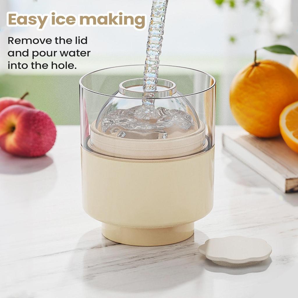 Ice Ball Molds Large Ice Ball Mold Silicone Whiskey Ice Cubes Maker For Cocktails Durable Round Ice Cubes Tray Home Bar