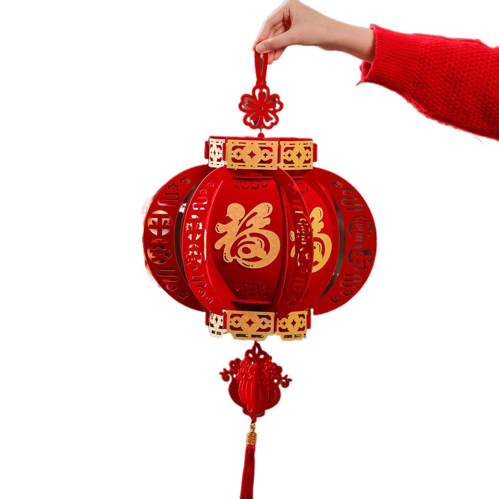 Благословение Подвесной Фонарь Китайский Стиль Весенний Фестиваль Товары Новогодние Украшения