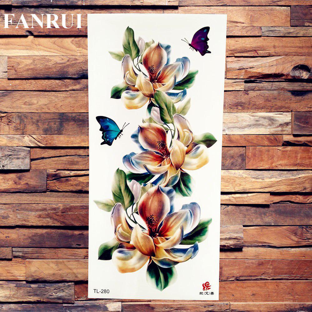 3D Scorpion Temporary Tattoos Realistic Fake Dreamcatcher Wolf Fox Owl Tatoos Sticker For Women Men