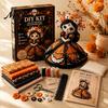 Набор для начинающих вышивка Хэллоуин Пэчворк Кукла DIY Kit, Скелет Ведьма Девочка Ручная работа Творческий Подарок Тканевый Craft для Новичков,