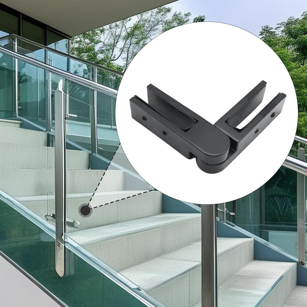 Adjustable Glass to Glass Clamp Railing Clip Bracket Support Stainless Steel Professional Railing Clamp for Stairs Balustrade