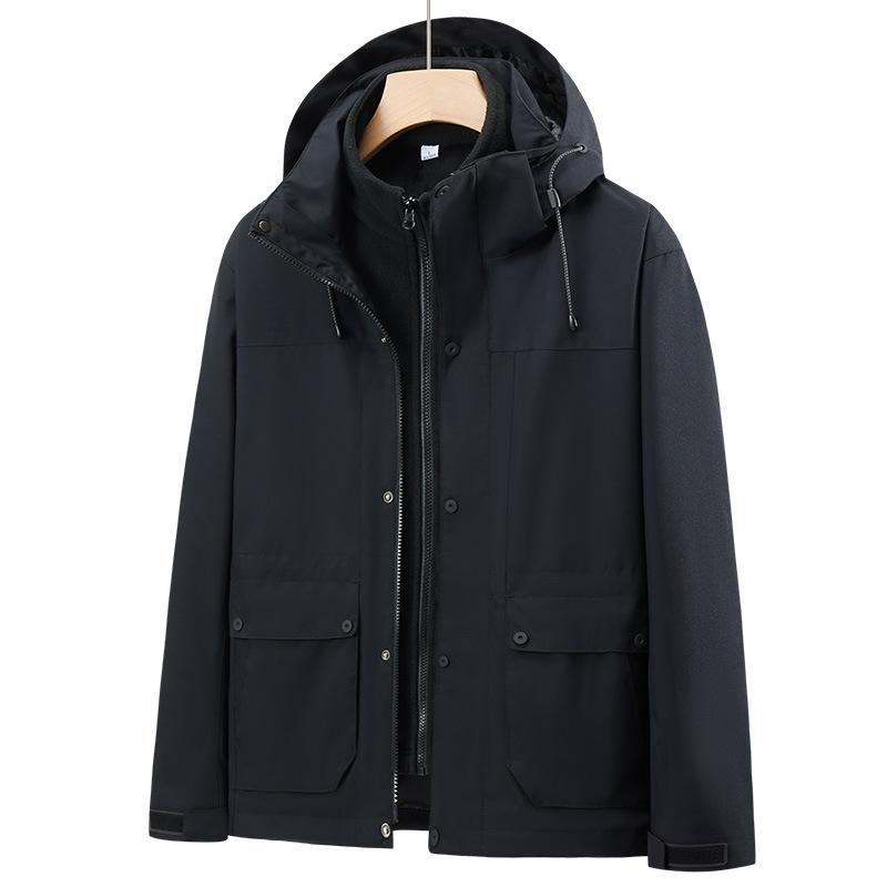 Женская куртка водонепроницаемая 3 в 1 зимняя снежная горная куртка теплая флисовая ветровка с капюшоном куртки