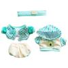 Niannyyhouse 20cm Plush Doll Clothes, Headband, Hoodie, Coat, Pants, Cotton Doll, Dress-Up (Green)