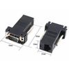 Extender Vga Rgb Hdb Male To Lan Cat5 Cat6 Rj45 Net Cable Female Adapter