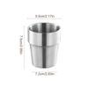 201Stainless Steel Cold Water Drinks Stackable Cup Double-Wall Beer Anti-Scalding Anti-Fall Cups Milk Mugsfor Kitchen Drinkware