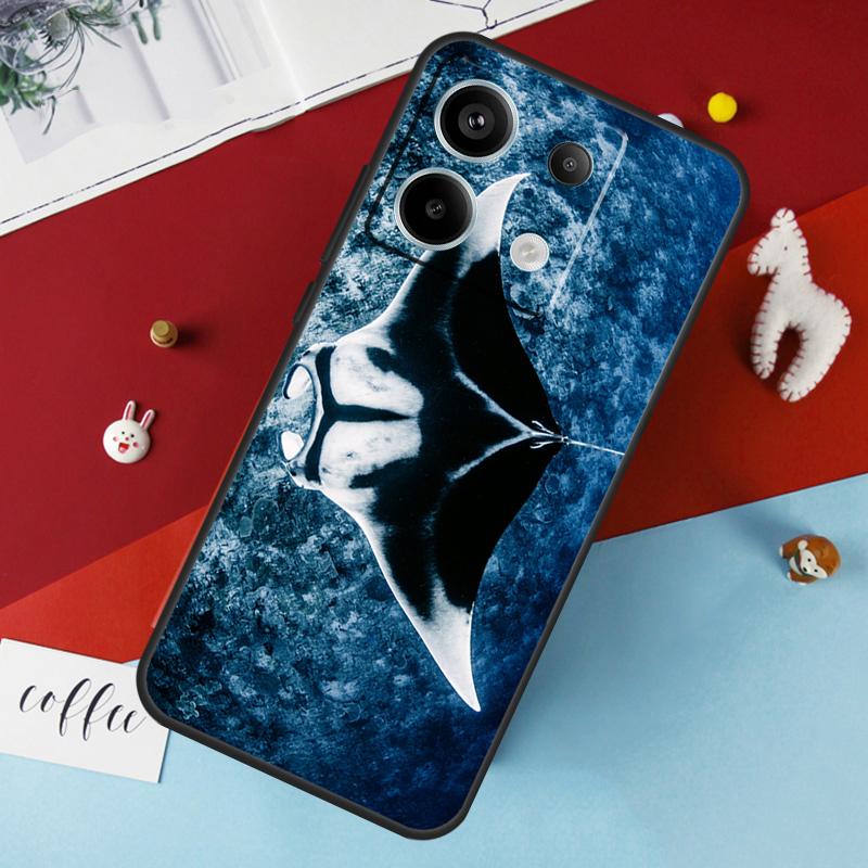Чехол Animal Manta Ray для Xiaomi Redmi Note 14 12 11 10 9 13 Pro 11S 12S Redmi 15 14C 10C 12C 13C 15C