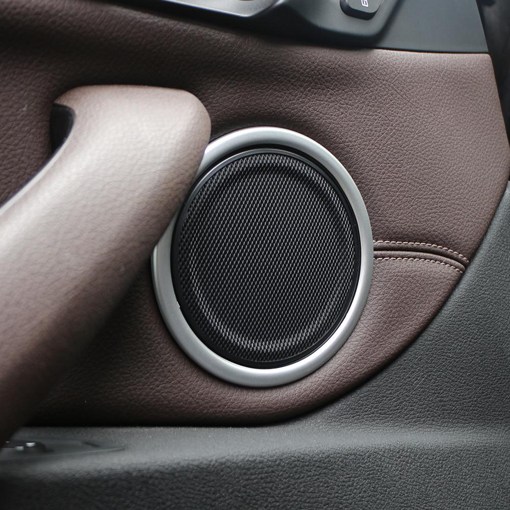 Для BMW X1 F48 2016 2017 2018 2019 2020 2025 2025 2025 Отделка кольца динамика двери, круглая крышка, декоративная наклейка, аксессуары