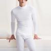 Men Sleeve Velvet Cotton-blend Underwear High Collar Thermal Underwear Set