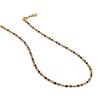 French Vintage Minimalist Blue Sandstone Beaded Necklace Women