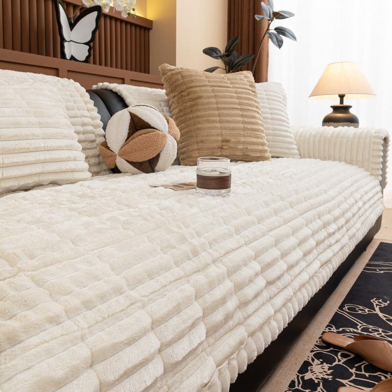 [Мягкий вельветовый шнур] Подушка для дивана Осень и зима Современный простой Нескользящий кожаный диван Утолщенный Всеобъемлющий чехол для дивана