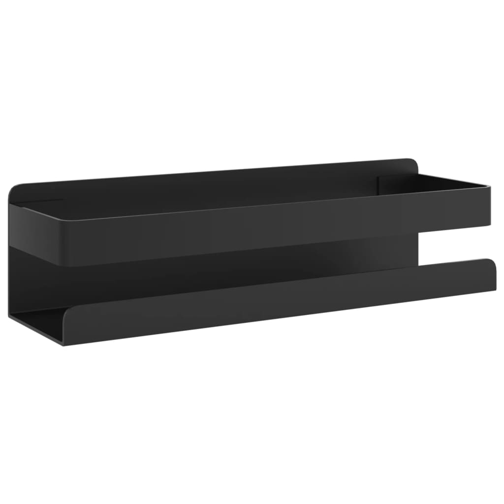 Shower Shelf Matte Black 23 x 6.5 x 6 cm Brushed Stainless Steel 304