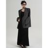 Trendy Oversized V-Neck Suit Coat for Women, Loose Fit Lazy Style V-Neck Suit Outerwear
